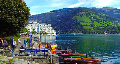 Promenade at Zell am See, Salzburgerland, Austria