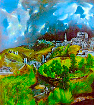Toledo, Spain, Artist El Greco's painting of Toledo